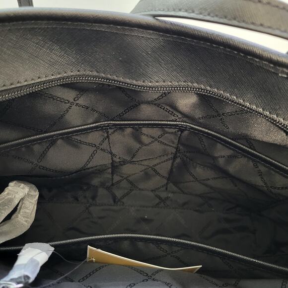 Michael Kors Eva Black & White Zebra Animal Print Nylon Tote Bag NWT 112625-1Cl3 - Picture 8 of 9